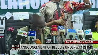 Imo State INEC Declares Hope Uzodinma Winner of the Governorship Election [upl. by Asilrak]