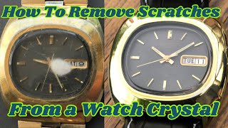 How to Remove Scratches from Watch Crystal Acrylic [upl. by Natty]