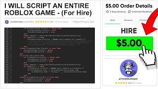 I Hired A PRO Roblox Scripter For 5 Hes INSANE [upl. by Sidnal]