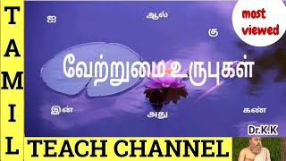 வேற்றுமை உருபுகள்  VETRUMAI URUPUGAL  TAMIL TEACH CHANNEL  DrKK [upl. by Orian]