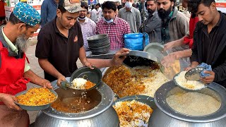 Famous Friday Biryani  People are Crazy for JUMMA BIRYANI  Pakistani Street Food Beef Degi Biryani [upl. by Katherin855]