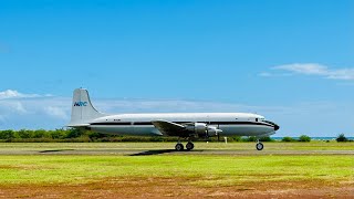 71 Year Old Active Douglas DC6 in Hawaii  Kalaeloa Airport ✈️ [upl. by Gahl482]