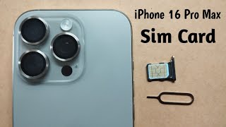 How to change the SIM card in your iPhone 16 Pro Max [upl. by Lorrin]