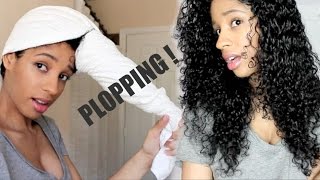 PLOPPING METHOD To Elongate Your Curls [upl. by Karla]