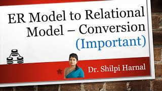 Lecture 14  ER Model to Relational Model Conversion  Converting ER Diagram to Tables [upl. by Segal179]