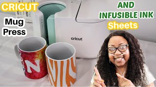 How to Use Cricut Mug Press with Infusible Ink Sheets Tutorial [upl. by Aissatsan380]