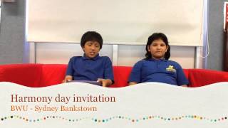 Harmony Day 2014 Invitation  HPPS Journalism Team [upl. by Assirt]