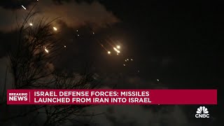 Iran launches missile attacks against Israel [upl. by Inahpit]