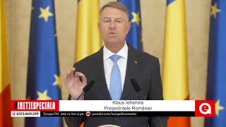 Klaus Iohannis face declarații după creşterea alarmantă a cazurilor de coronavirus în România [upl. by Wilfrid]