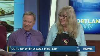 Joanne Fluke on KGWs quotPortland Todayquot show doing a recipe from Raspberry Danish Murder [upl. by Ahsikyw]