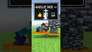 HELP Herobrine Be Heavy  QHD minecraft animations shorts minecraft [upl. by Sesylu949]