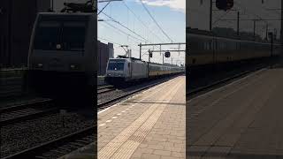 Lege Intercity Direct passeert station Houten Castellum  DutchRail [upl. by Alison]