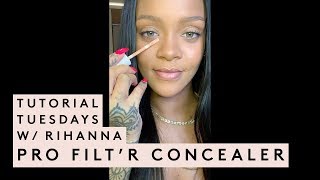 TUTORIAL TUESDAYS WITH RIHANNA CONCEALER TUTORIAL [upl. by Germaine]