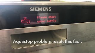 How to changereplace AquaStop hose on BoschSiemens dishwashers [upl. by Ennailuj319]