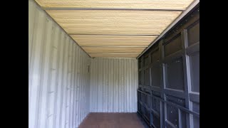 Isolation plafond container maritime  ceiling insulation shipping container [upl. by Nosylla]