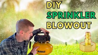 The Easy Way to Blow Out a Sprinkler System  Key Tips to Avoid Freeze Damage [upl. by Dominica8]