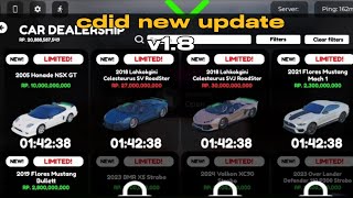 cdid new update v18 new limiteds and normal car showcase [upl. by Jarus755]