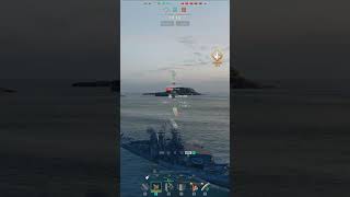 Warships🏴‍☠️ Close Quarters Georgia vs Kearsarge worldofwarshipsgames wows cqc [upl. by Aihsei]