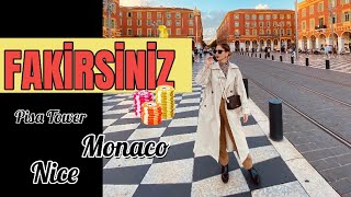 NİLHANLA ALAYINA GİDİYORUM  Bölüm 5 FAKİRSİNİZ  Pisa amp Monaco amp Nice [upl. by Most]