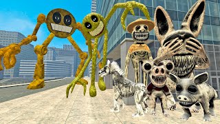 🏣 Big City Evolution Roblox Innyume Smileys Stylized vs Zoonomaly Monsters Family in Garrys Mod [upl. by Ibocaj]