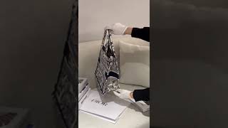 DIOR BOOK TOTE 白虎紋中號托特包 [upl. by Sucramraj]