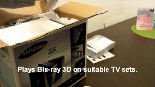 Samsung HTD7100 21 Bluray 3D Home entertainment system  unboxing [upl. by Aniham]