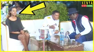 See how Lillian Nganga behaved while sitting with Alfred Mutua and Raila Odinga [upl. by Ainej]