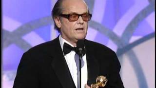 Jack Nicholson Wins Best Actor Motion Picture Drama  Golden Globes 2003 [upl. by Kinnon]