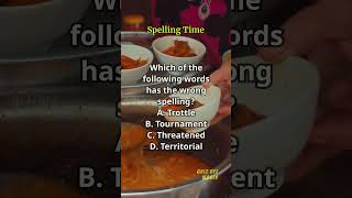 Spelling Time 563 spelling englishlearning englishvocabulary questions quiz [upl. by Aala]