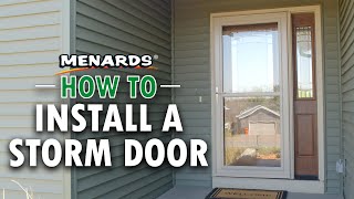 How To Install a Storm Door  Menards [upl. by Idnil]