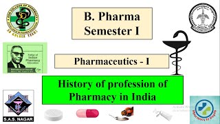 B Pharma Semester I Pharmaceutics I History of pharmacy in India [upl. by Katzir718]