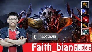 DOTA 2 Faithbian the BLOODSEEKER OFFLANE 736c [upl. by Ahsitra695]