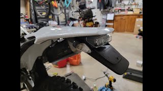 2022 Husqvarna FE 350s Tidy Tail Sickass Turn Signal Installation  Modification [upl. by Shantha]