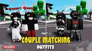 COUPLE MATCHING Outfit ideas EMOY2K Di Brookhaven IDCODES  Roblox Part 4 [upl. by Daiz997]