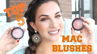 TOP 5 MAC BLUSHES [upl. by Hausmann]