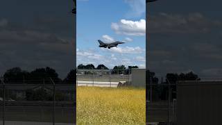 USAF F16 landing causes chaos at SDF airport shorts [upl. by Zachary]