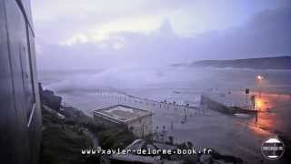 Le 14 février 2014 Tempête Ulla Finistère [upl. by Odnanref]