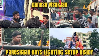 Pareshan Boys Grand Ganesh Visarjan Grand lighting Setup At Chilkalguda [upl. by Llevol32]