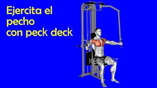 Ejercita tu pecho con la rutina peck deck [upl. by Siroved]