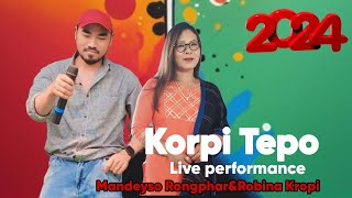 Korpi TepoMandeyso RongpharampRobina Kropi Live performance 2024 Diphu matipung rongsopi [upl. by Woothen425]