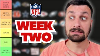 NFL WEEK 2 Power Rankings Tier List Style [upl. by Charteris371]