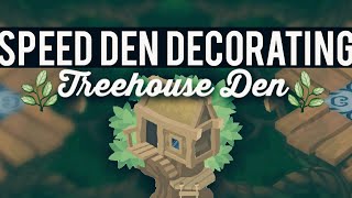 Speed Den Decorating Treehouse Den  Animal Jam [upl. by Oetomit767]