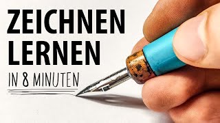 Wie man in 8 Minuten Zeichnen lernt Kein clickbait  Drawinglikeasir [upl. by Atinnek]