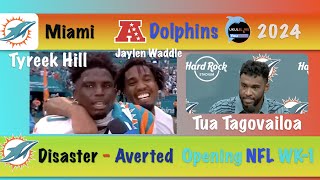 Tua Tagovailoa Tyreek Hill Miami Dolphins Win With Pre Game Chaos Disaster Averted Before Game [upl. by Nnaeed442]