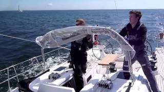 XYachts  How to pack sprayhood on Xp 44 [upl. by Lienet]