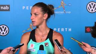 Karolina Pliskova press conference RR [upl. by Notslah]