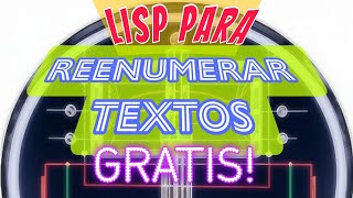 AutoLisp para REENUMERAR textos con prefijo  AutoCAD [upl. by Aeslek627]