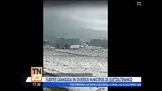 Fuerte granizada en diversos municipios de Quetzaltenango [upl. by Adlaremse]