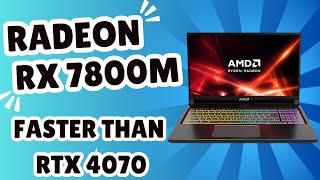 AMD Radeon RX 7800M Faster Than RTX 4070 [upl. by Nanah]