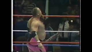 WWF Tag Team Championship The Hart Foundation vs The Rougeau Brothers [upl. by Eillat]